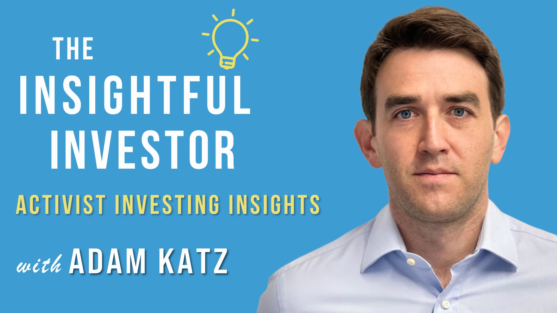 Adam Katz looking at camera, The Insightful Investor podcast